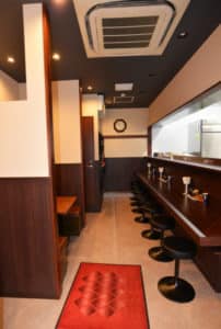 ラーメン 店舗 デザイン 内装 施工例 1